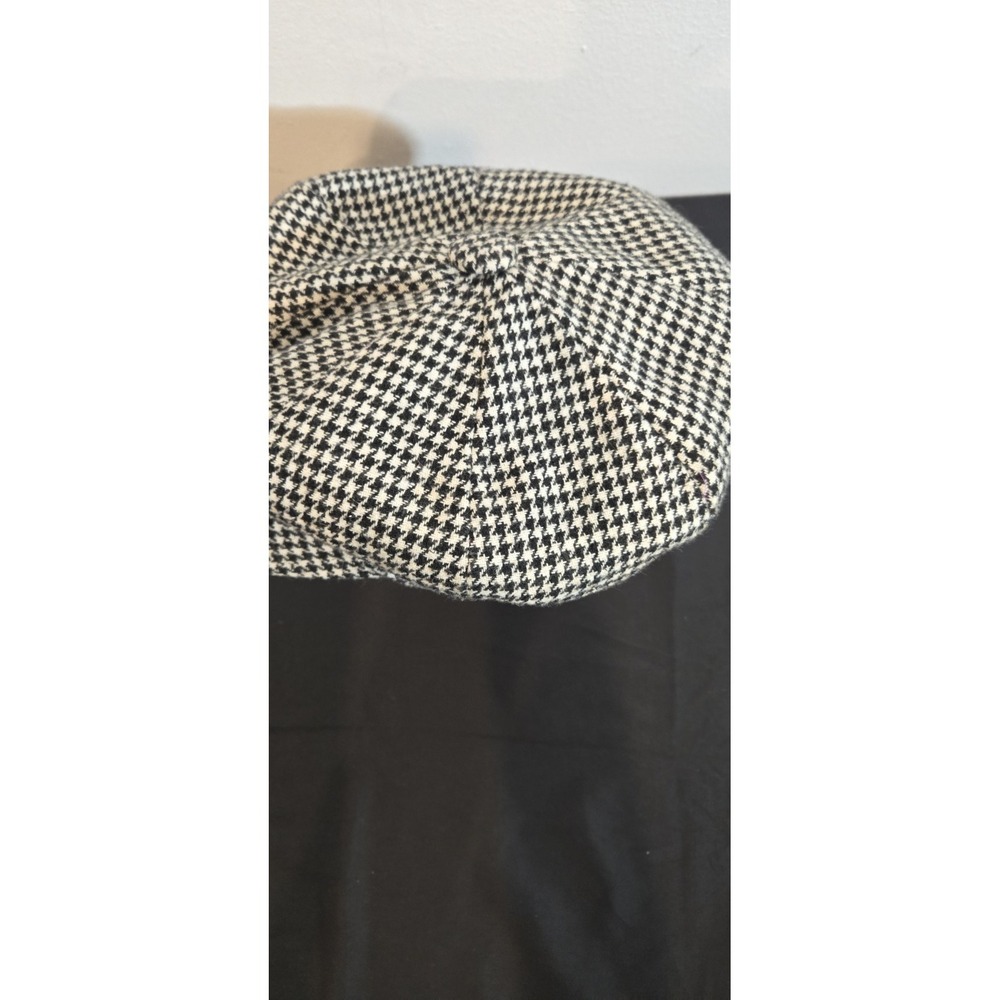 Vtg 90s New York Hat And Cap Company Oversized Houndstooth Newsboy Cap OSFA - Picture 9 of 9